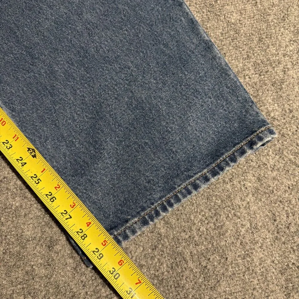 Vintage L.L. Bean Denim Jeans Mens Size 46x29 Blue Straight Cotton Made Mexico